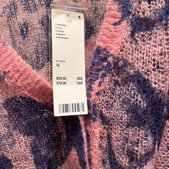 UO Sadie Printed Semi-Sheer Cardigan XL NWT - Picture 5 of 10